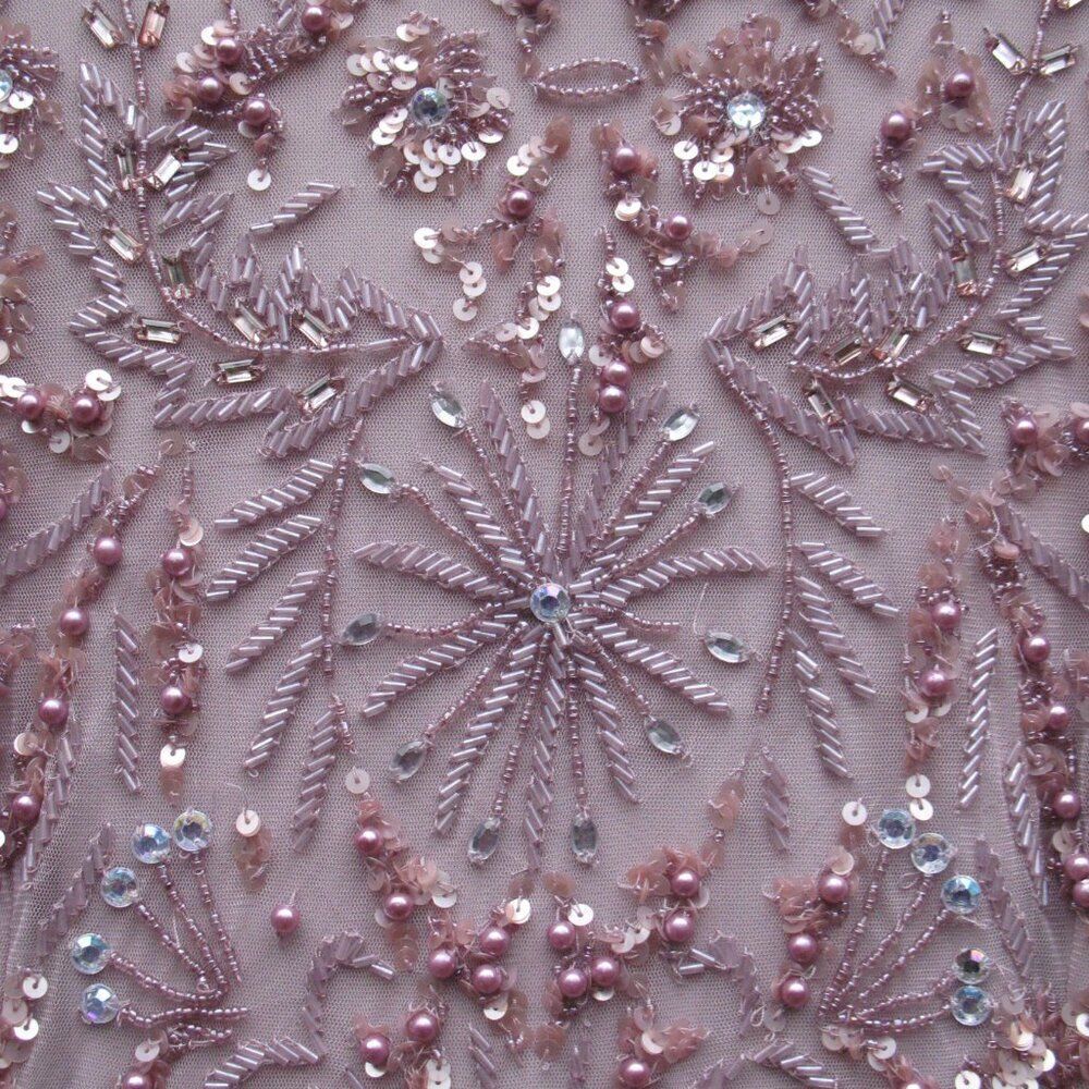 Mac Duggal $798 93930 Purple Puff Sleeve Embellished A Line Gown Dress Size 16 — image 8 of 8